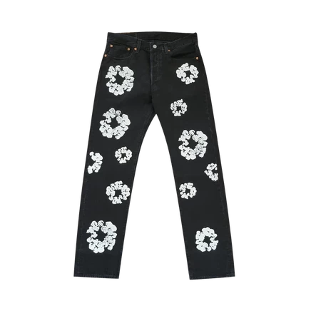 Джинсы Levi's x Denim Tears The Cotton Wreath, черные