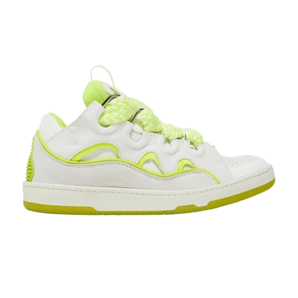 Кроссовки Lanvin Curb, белые флуоресцентно-желтые