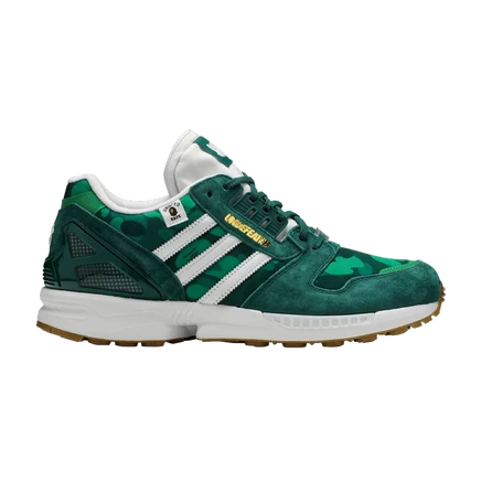 Мужские кроссовки adidas ZX 8000 BAPE, зеленый камуфляж