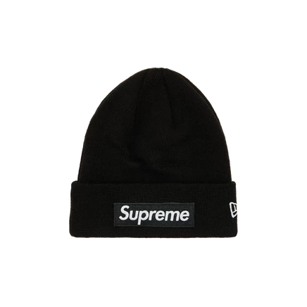 Унисекс шапка Supreme x New Era Box Logo, черная