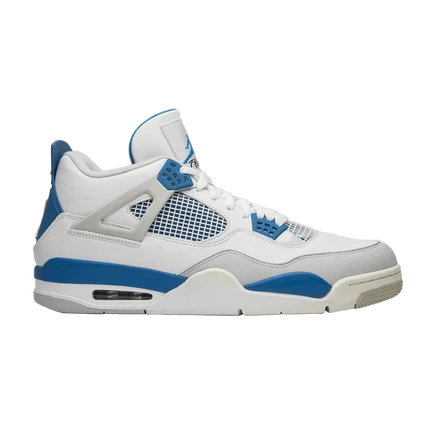 Мужские кроссовки Air Jordan 4 ретро Military Blue 2012, белые