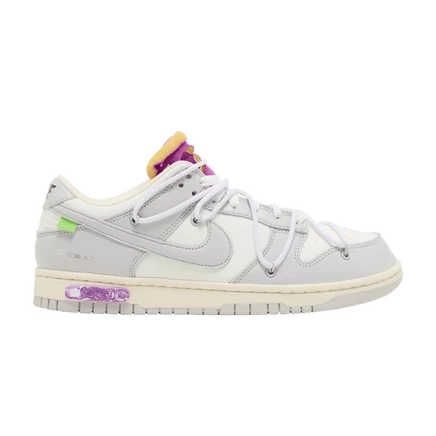 Кроссовки Nike Off-White x Dunk Low «Lot 03 of 50», белые
