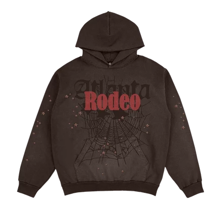 Унисекс худи Cactus Jack x SP5DER Before Rodeo, коричневое