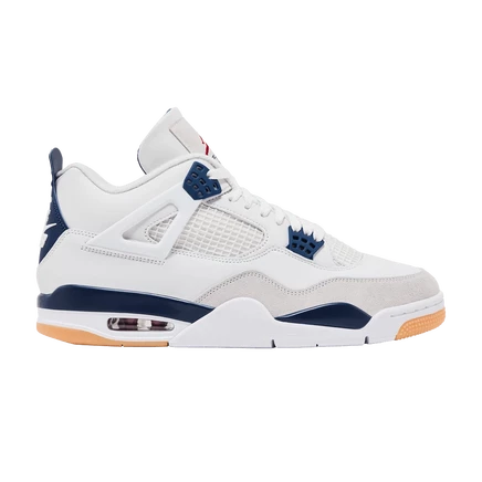 Мужские кроссовки Nike SB x Air Jordan 4 Retro SP 'Navy', белые