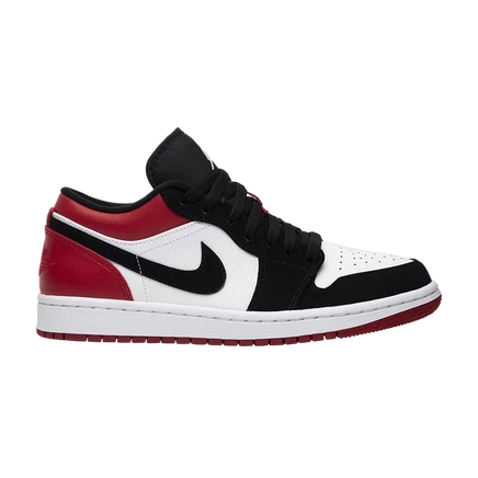 Кроссовки Air Jordan 1 Low Black Toe, красные