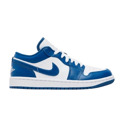 Женские кроссовки Air Jordan 1 Low Marina Blue, синие