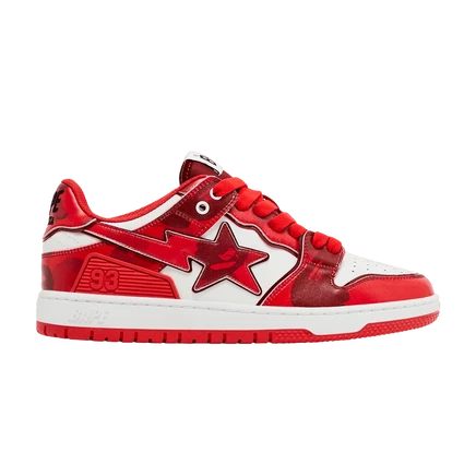 Кроссовки Bape Sk8 Sta #1 M2, красные