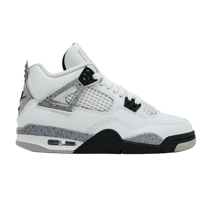 Детские кроссовки Air Jordan 4 OG «White Cement», белые