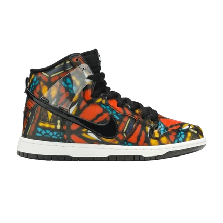 Мужские кроссовки Nike SB Dunk High «Stained Glass», разноцветные