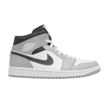 Кроссовки Air Jordan 1 Mid Light Smoke Grey, светло-серые