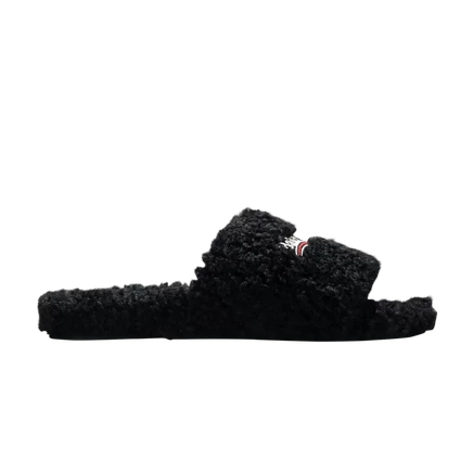 Шлепанцы Balenciaga Furry, черные