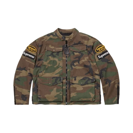 Куртка Supreme x Vanson Leathers Cordura, лесной камуфляж