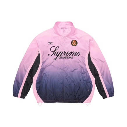 Куртка Supreme x Umbro Gradient, розовая