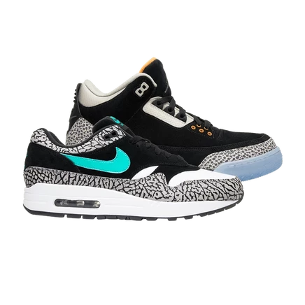 Кроссовки Atmos x Air Jordan 3 Retro и Air Max 1, мультиколор