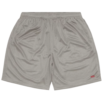 Шорты supreme small box baggy mesh, серые