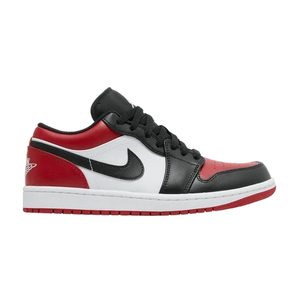 Кроссовки Air Jordan 1 Low «Bred Toe», красные