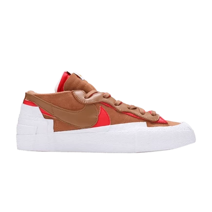 Мужские кроссовки Nike sacai x Blazer Low, бежевые