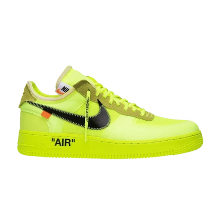 Кроссовки Nike Off-White x Air Force 1 Low Volt, желтые