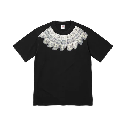 Футболка Supreme x MM6 Maison Margiela Money, черная