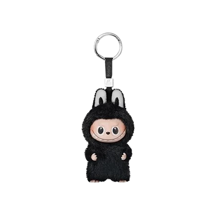 Плюшевая подвеска Pop Mart Labubu «The Monsters» (Pin for Love N-Z) R, винил, 10,5 см, черная