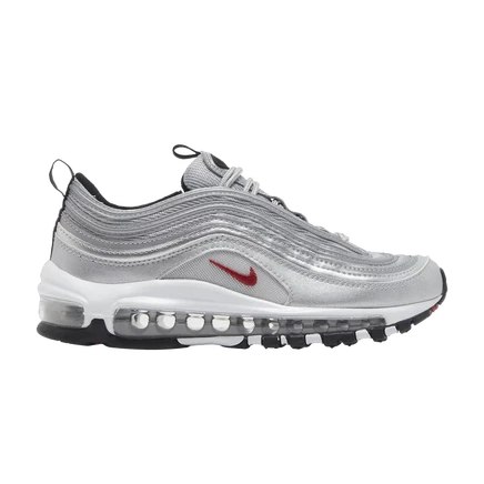 Кроссовки Nike Air Max 97 OG GS 'Silver Bullet' 2022 серебристого цвета