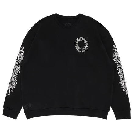 Свитшот Chrome Hearts Horseshoe Logo, черный