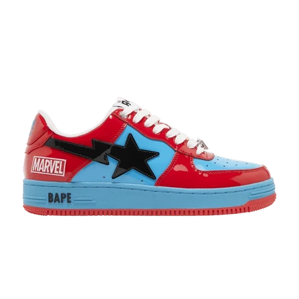 Кроссовки Bape Marvel x Bapesta Spider-Man, красные
