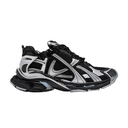 Кроссовки Balenciaga Runner, чёрно-серебристые