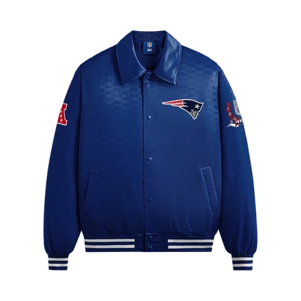 Куртка-бомбер Kith For The NFL Patriots «Action», синяя
