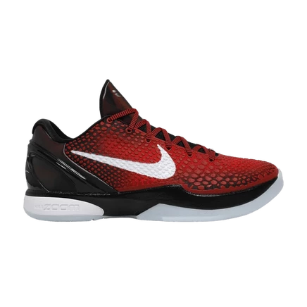 Кроссовки nike zoom kobe 6 protro all-star, красно-черные