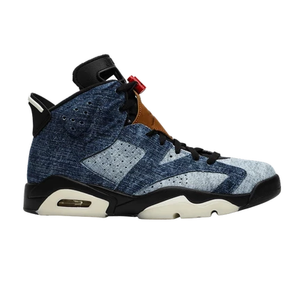 Кроссовки Air Jordan 6 Retro с верхом из варёного денима