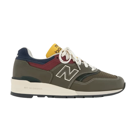 Кроссовки New Balance 997 Made in USA «Dark Moss Angora», зеленые