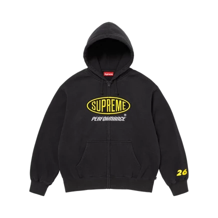 Толстовка Supreme Performance на молнии с капюшоном, черная