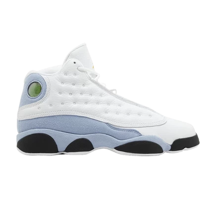 Детские кроссовки Air Jordan 13 Retro GS «Blue Grey», белые