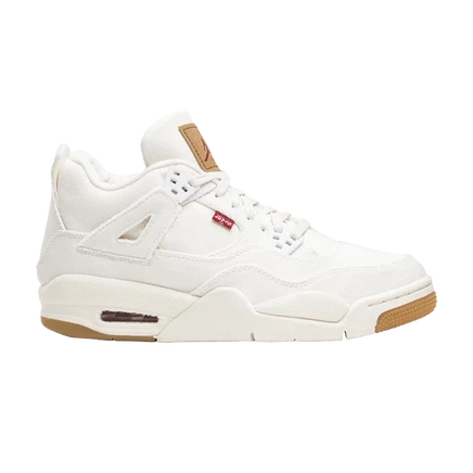 Детские кроссовки Air Jordan x Levi's 4 Retro GS, белый деним