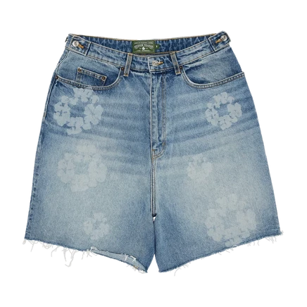 Шорты Denim Tears Laser Wreath джинсовые, светло-голубые