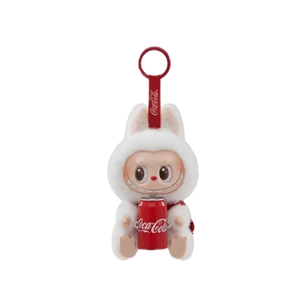 Виниловая фигурка Pop Mart Labubu The Monsters Coca‑Cola «Happy Factor», белая