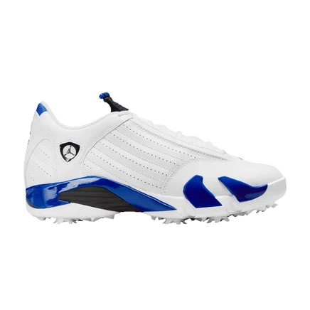Кроссовки Air Jordan 14 Retro Golf «Hyper Royal», белые