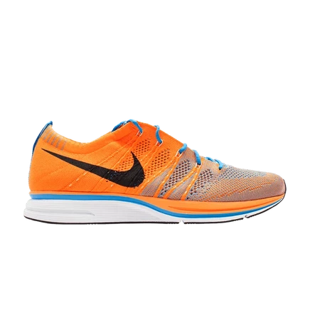 Кроссовки nike flyknit trainer+, оранжевые