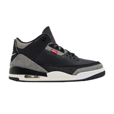 Кроссовки Levi's x Air Jordan 3 Retro SP, черные