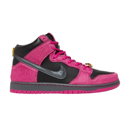 Кроссовки Nike Dunk High SB Run The Jewels «4/20», розовые