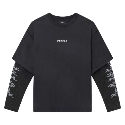 Футболка Purple Brand Textured Jersey, черная