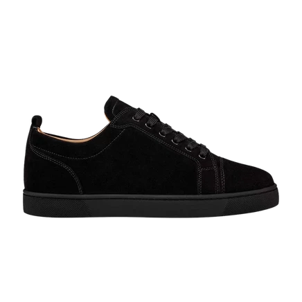 Кроссовки Christian Louboutin Louis Junior Flat замшевые, черные