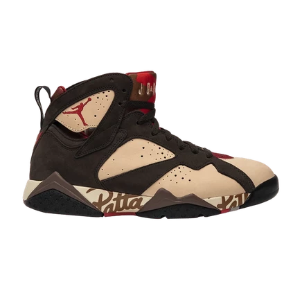 Кроссовки Air Jordan 7 Retro OG x Patta Shimmer, коричневые