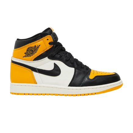 Мужские кроссовки Air Jordan 1 High Yellow Toe, желтые