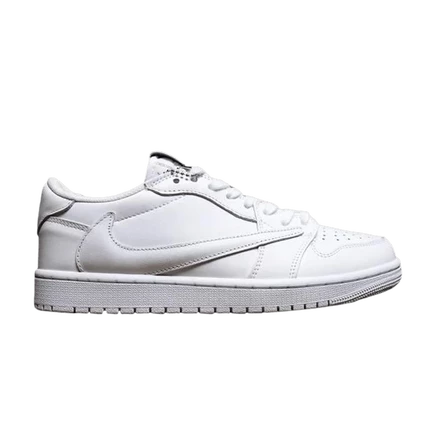 Кроссовки Air Jordan Travis Scott 1 Retro Low White Party, белые