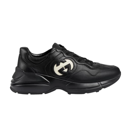Gucci Rhyton 'Облегающий G - Black цвета слоновой кости' черный