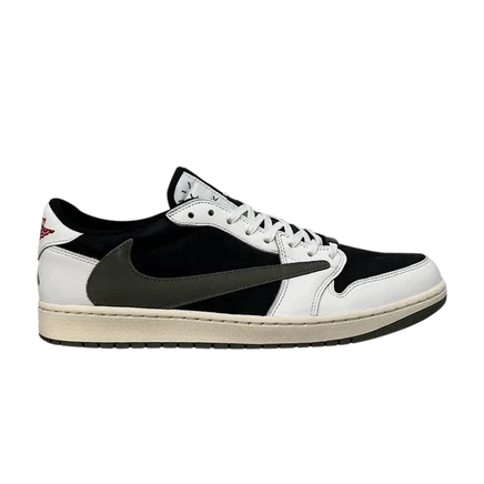 Женские кроссовки Air Jordan Travis Scott 1 Low, оливковые