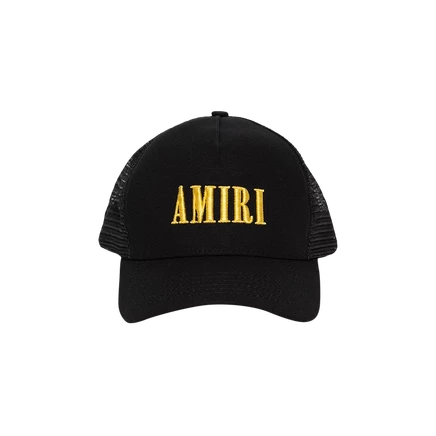Кепка-тракер Amiri Core Logo, черно-желтая