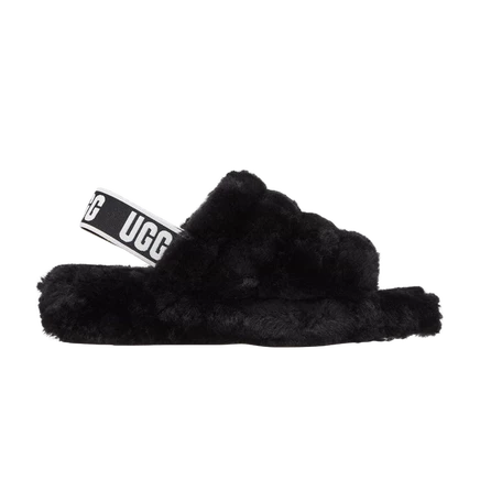 Женские шлепанцы Ugg Fluff Yeah Slide, черные